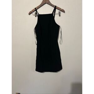 Brand New French Connection Womens Size 2 Black Square Neck Summer Whisper Dress